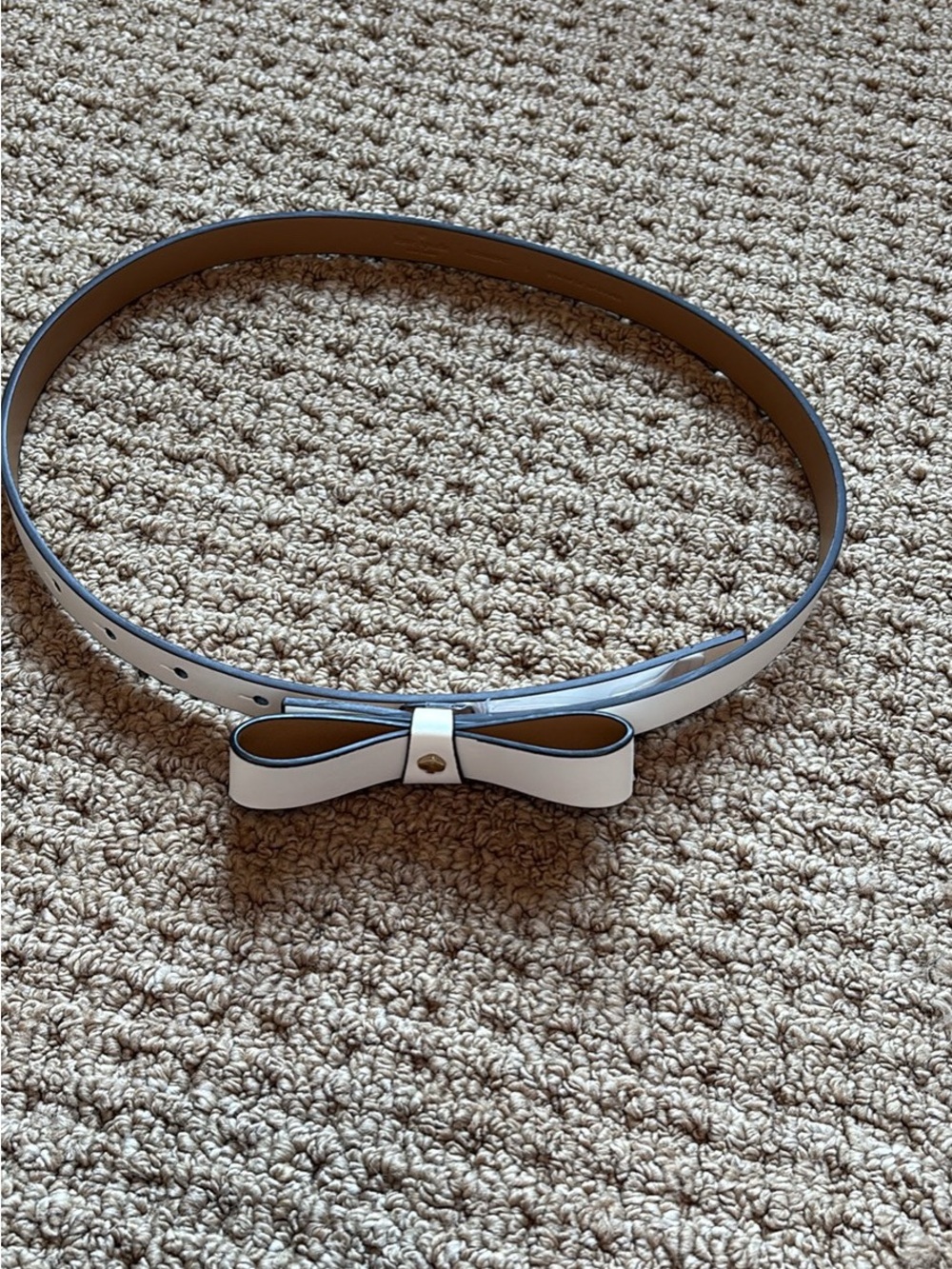 kate spade White Bow Belt